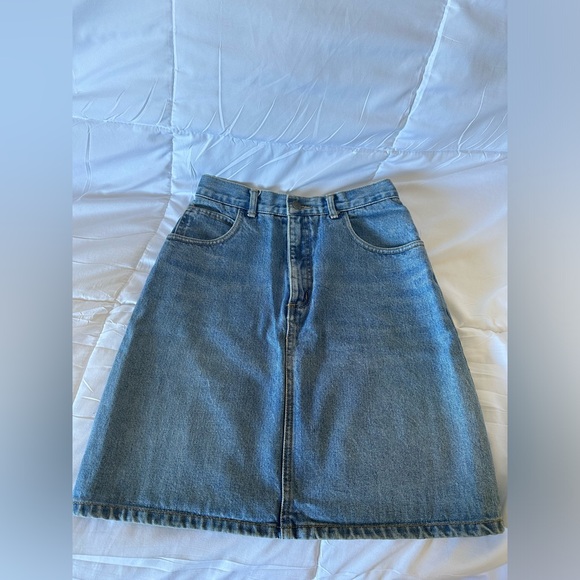 Vintage 80s/90s Georges Marciano for Guess High-Waisted Denim Skirt - Picture 9 of 10